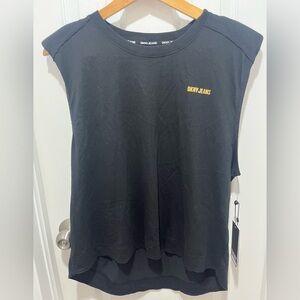 DKNY JEANS MUSCLE TEE WITH SHOULDER PADS LARGE BNWT